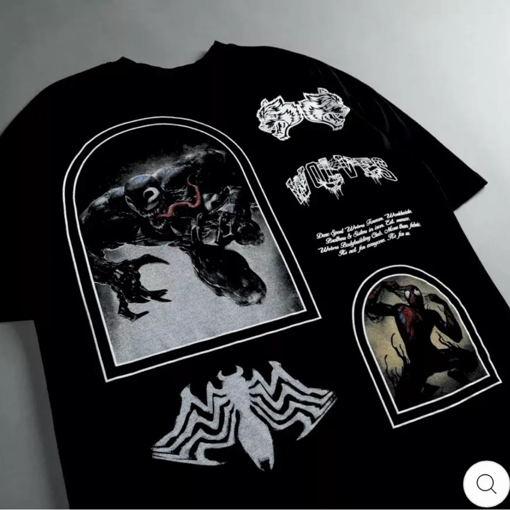 DARC SPORT “THE SPIDERS WEB” MARVEL SPIDER-MAN & VENOM “OUR VENOM” SHIRT  LARGE